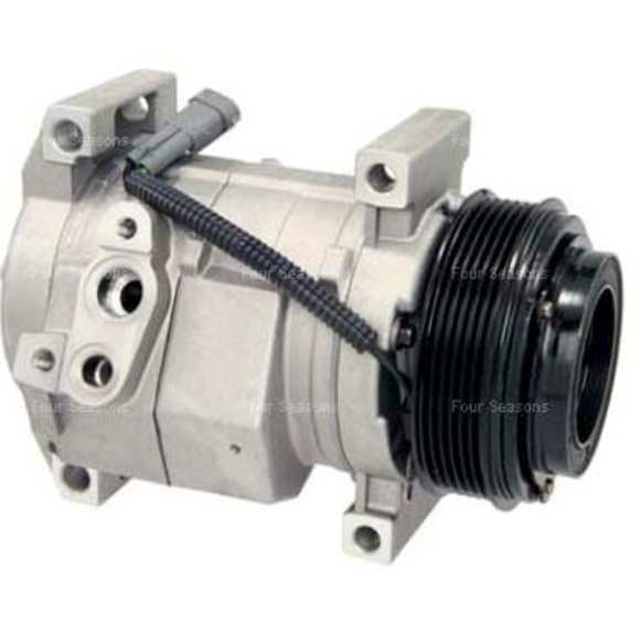 2005 GMC Sierra 2500 HD - A/C Compressor, with 10S17F Compressor, with 10S20F Compressor, May Require use of OE Manifold, With Clutch, 6-Groove Pulley, 8 Cyl 6.6L, 4-Seasons OE Replacement