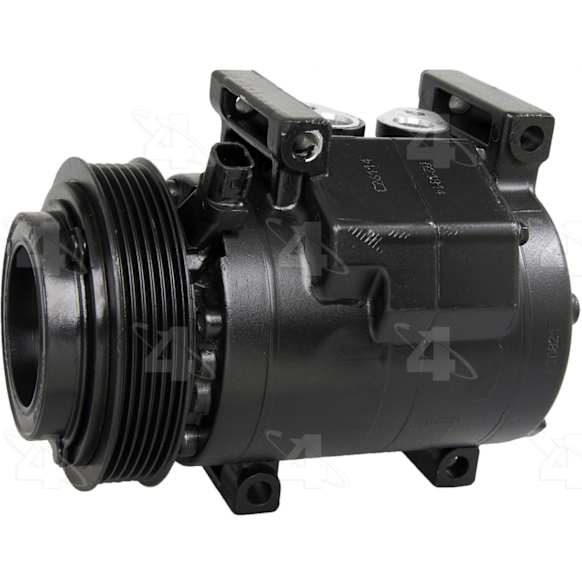 2013 Dodge Durango - A/C Compressor, with RS18 Compressor, without Rear AC, With Clutch, 6-Groove Pulley, 6 Cyl 3.6L, 4-Seasons OE Replacement