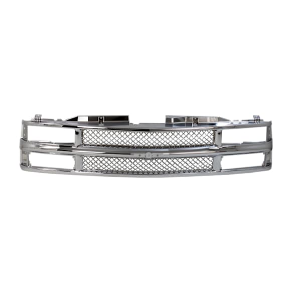 Grille Assembly, Chrome Shell and Insert, For Models with Dual Headlights