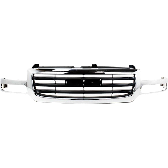 Grille Assembly, Chrome Shell with Painted Black Insert