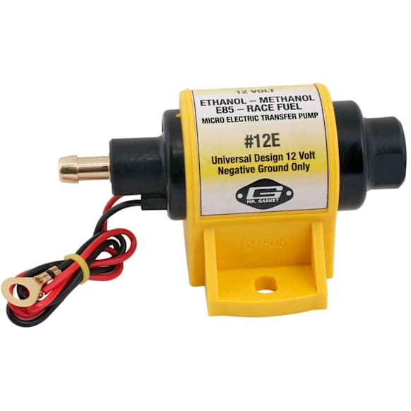 12E Micro Electric Fuel Pump, 4 - 7 PSI - 35 GPH - Ethanol and Methanol - For Carburetor