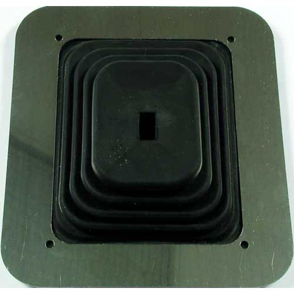 1652 Shift Boot - Black, Rubber, Large Square boot with 6-1/2 Inch x 7-1/2 Inch plate