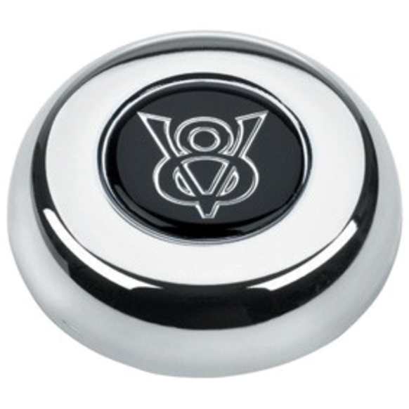 5682 Horn Button - Chrome, Aluminum, Universal