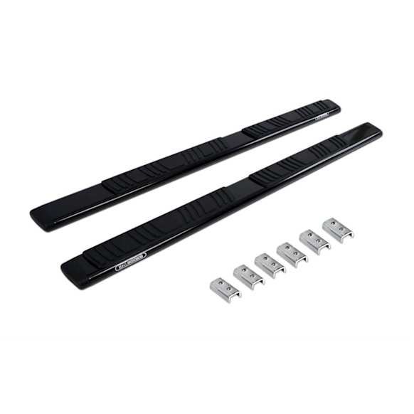 650067B Running Boards, Powdercoated Black, Mild Steel, 4-Door, Sport Utility, OE Xtreme Series
