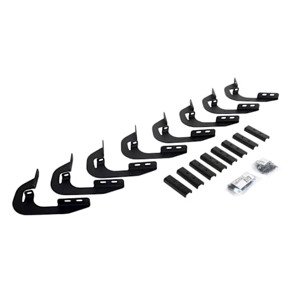2015 GMC Sierra 1500 - Running Board Mounting Kit - Textured Black, Mild Steel, Direct Fit, Kit