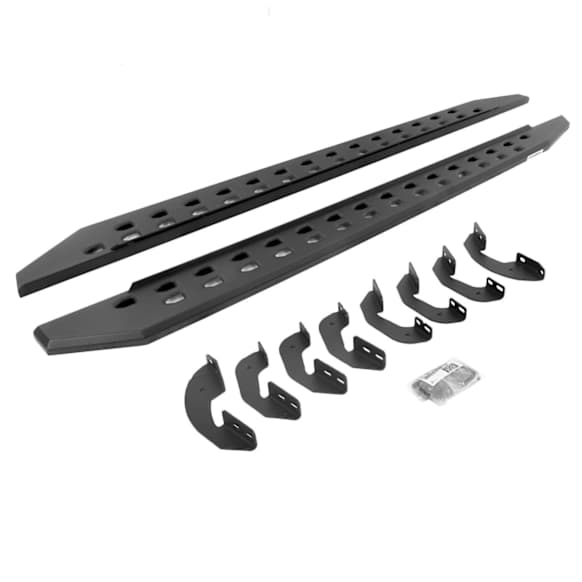 2012 Toyota Tundra - RB20 Slim Line Series Running Boards, Powdercoated Textured Black, Non-Powered, Steel, Set of 2
