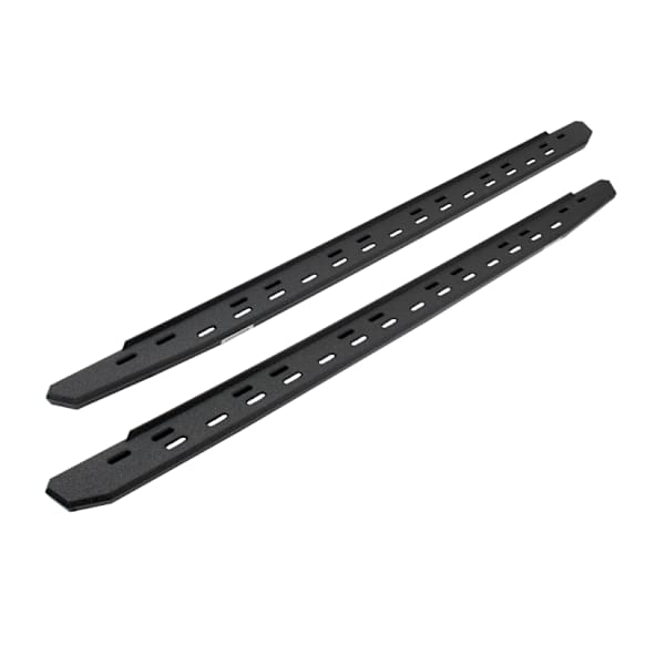 2024 Jeep Gladiator - RB30 Slim Line Series Running Boards, Protective Bedliner coating, Non-Powered, Galvanized Steel, Set of 2