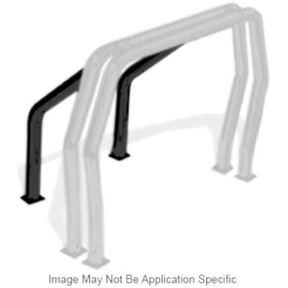 9560B Bed Bar - Powdercoated Black, Steel, Direct Fit, Set of 2