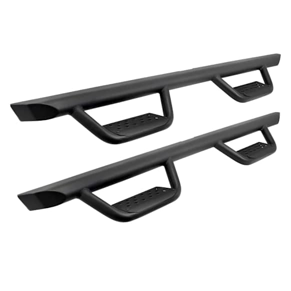 2013 Ram 3500 - Side Steps - Textured Black, Mild Steel, Direct Fit, Set of 2