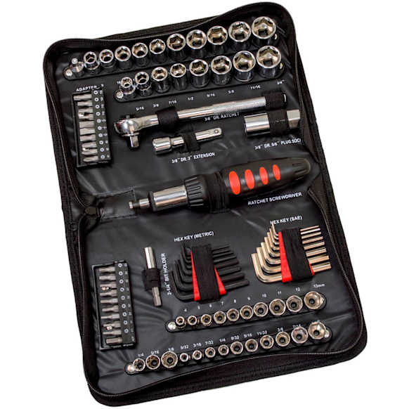 HM85 85 Piece Ratchet and Socket Set