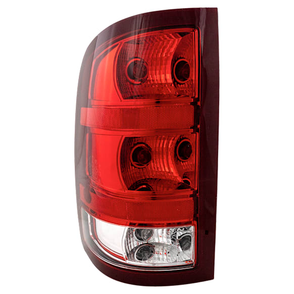 2008 GMC Sierra 3500 HD SLE - Driver Side Halogen Tail Light, With bulb(s), For Models With Single Rear Wheels, OE Replacement