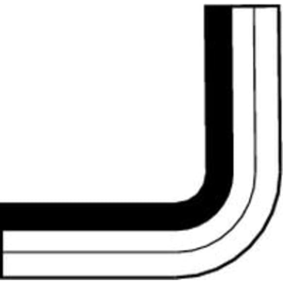 18462 Heater Hose - Natural, Rubber, Direct Fit, Sold individually