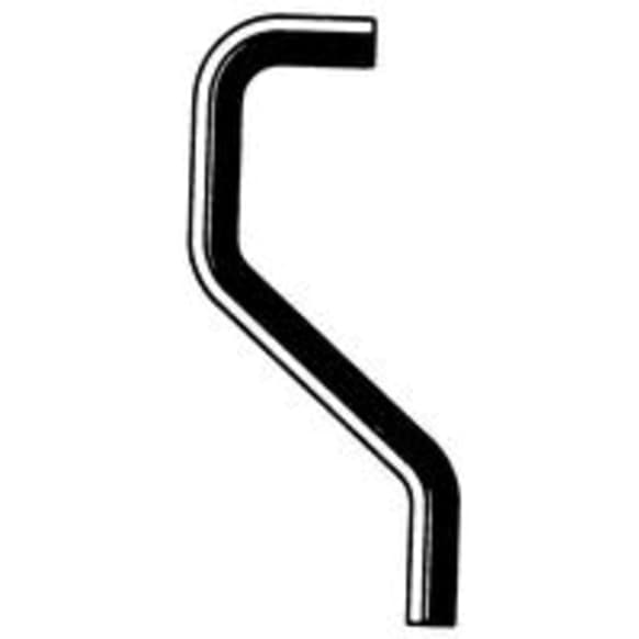 18789 Heater Hose - Black, Rubber, Direct Fit, Sold individually