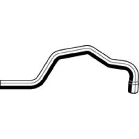 19116 Heater Hose - Black, Rubber, Direct Fit, Sold individually