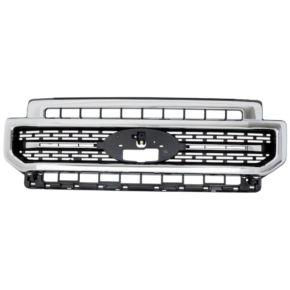 Lariat Grille Chrome Shell with Textured Black Insert CAPA Certified