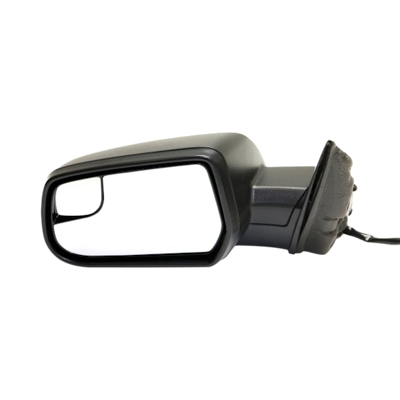 Driver Side Mirror, Power Adjust, Non-Heated, Manual Folding, Textured Black, No Signal Light, No Memory, No Puddle Light, No Auto-Dimming, With Blind Spot Glass