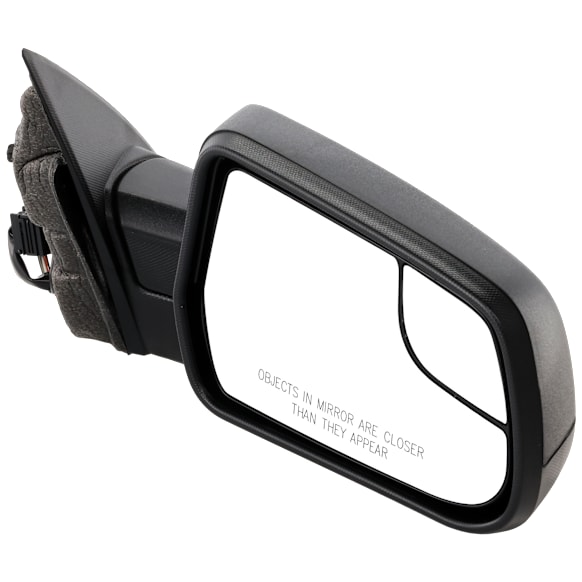Passenger Side Mirror, Power Adjust, Non-Heated, Manual Folding, Textured Black, No Signal Light, No Memory, No Puddle Light, No Auto-Dimming, With Blind Spot Glass