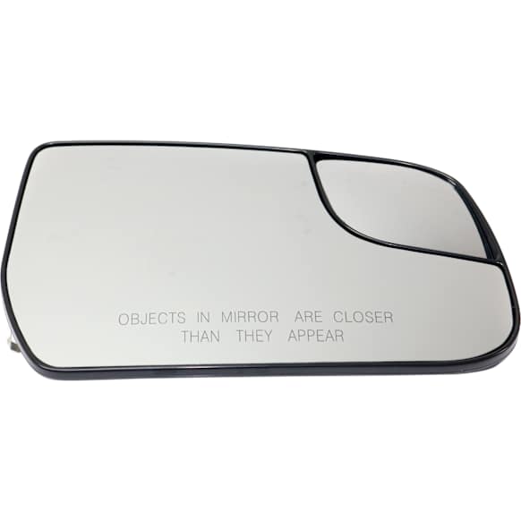 Passenger Side Mirror Glass, Non-Heated, With Blind Spot Glass, Convex, With Backing Plate and Blind Spot Glass