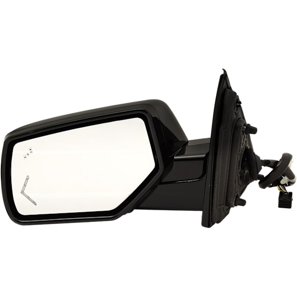 2015 Chevrolet Suburban LTZ - Driver Side Mirror, For Models With Object Sensor, Power Adjust, Heated, With 1 Chrome and 1 Paintable Cap, Power Folding, In-glass Signal Light, With Blind Spot Detection in Glass, With Memory, With Puddle Light, No Auto-Dimming