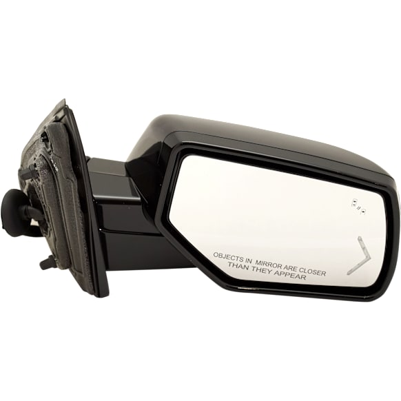 Passenger Side Mirror, Power Adjust, Heated, Power Folding, With 1 Chrome and 1 Paintable Cap, In-glass Signal Light, With Memory, With Puddle Light, No Auto-Dimming