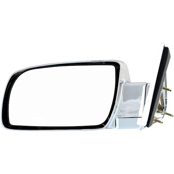 Driver Side Mirror, Manual Adjust, Manual Folding, Non-Heated, Chrome, No Signal Light, No Memory, No Puddle Light, No Auto-Dimming, No Blind Spot Feature