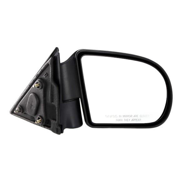 Passenger Side Mirror, Manual Adjust, Manual Folding, Non-Heated, Textured Black, No Signal Light, No Memory, No Puddle Light, No Auto-Dimming, No Blind Spot Feature