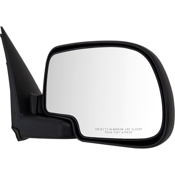 2004 Chevrolet Silverado 1500 Base - Passenger Side Mirror, Manual Adjust, Non-Heated, Textured Black, Manual Folding, No Signal Light, No Blind Spot Feature, No Memory, No Puddle Light, No Auto-Dimming