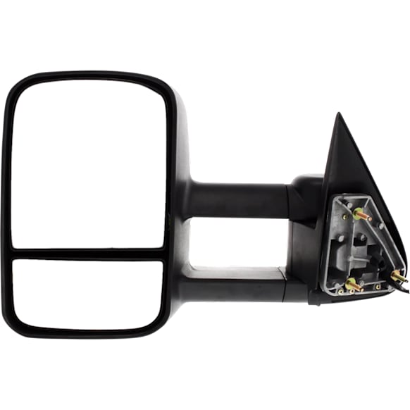 Driver Side Mirror, Power, Heated, Textured Black, Manual Folding
