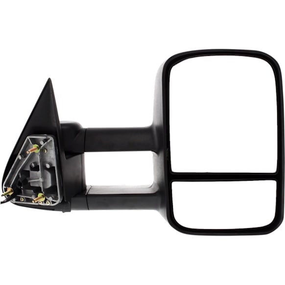 Passenger Side Mirror, Power, Heated, Textured Black, Manual Folding