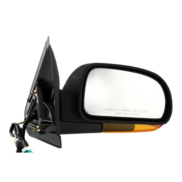 Passenger Side Mirror, Power, Power Folding, Heated, Textured Black, In-housing Signal Light, No Memory, No Puddle Light, No Auto-Dimming, No Blind Spot Feature