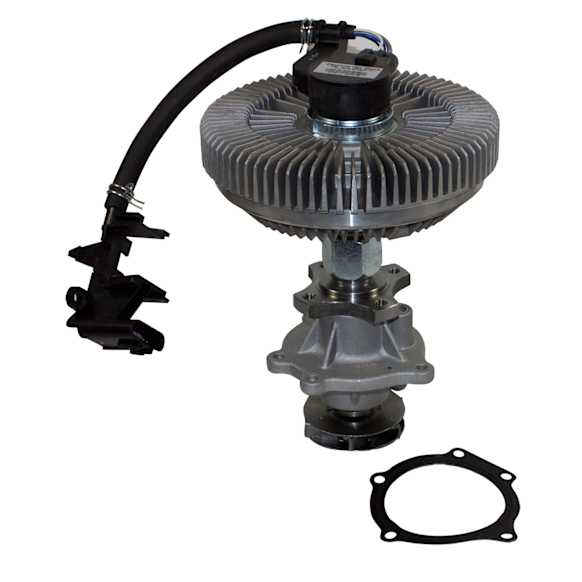 2003 GMC Envoy XL - Water Pump, Counter Clockwise (Reverse) Rotation; Severe Duty; Electronic Fan Clutch; Fan Clutch With 47Mm Mounting Height, New, 6 Cyl 4.2L, OE Replacement Series