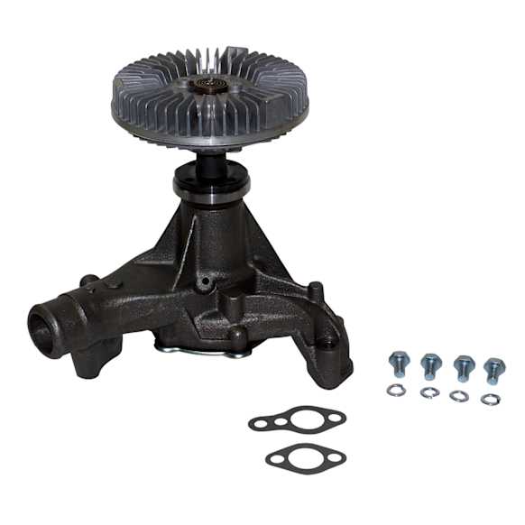 1991 Chevrolet K1500 - Water Pump, Thermal Fan Clutch; Counter Clockwise (Reverse) Rotation; Severe Duty; With 3.42 Or Lower Rear Axle Ratio; With Ac; With 3.73 Or Higher Rear Axle Ratio, New, 6 Cyl 4.3L, OE Replacement Series