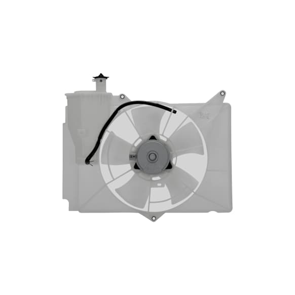 2000 Toyota Echo - Radiator Fan 4 Cyl 1.5L, Radiator and Condenser Complete Assembly, Dual fan, GPD OE Replacement