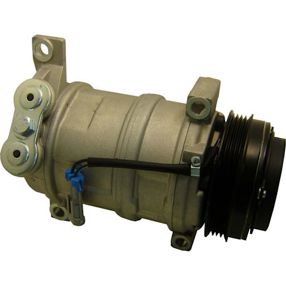 2001 GMC Yukon XL 2500 - A/C Compressor, H6; 4 Groove; With or Without Rear A.C.; Requires 1 Bolt To Mount Hose, With Clutch, 4-Groove Pulley, 8 Cyl 6.0L, 65 Series