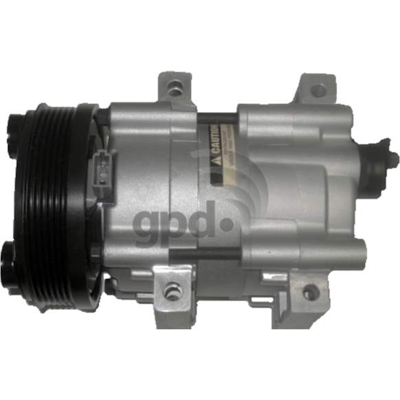6511462 A/C Compressor, With Clutch, 6-Groove Pulley, 4.6L, 8Cyl, 65 Series