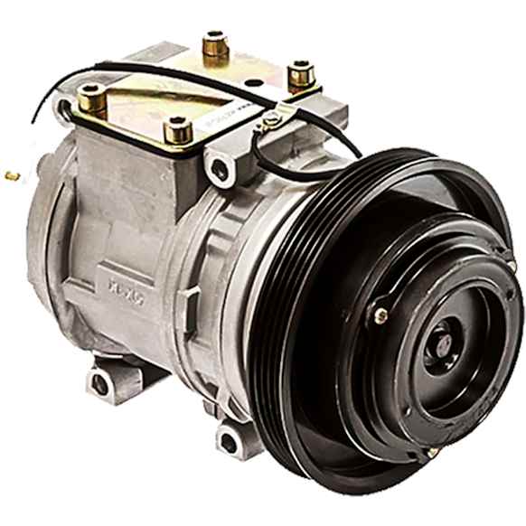 1996 Toyota Corolla - A/C Compressor, Nipp; 4 Groove; 5.4In Diameter; 10Pa15C, With Clutch, 4-Groove Pulley, 1.6L, 65 Series