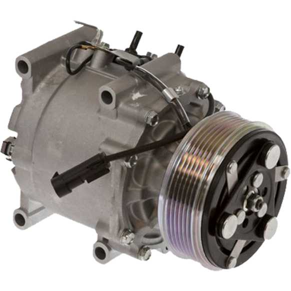 2000 Plymouth Breeze - A/C Compressor, 6 Groove; Sanden; Trs090, With Clutch, 6-Groove Pulley, 4 Cyl 2.4L, 65 Series