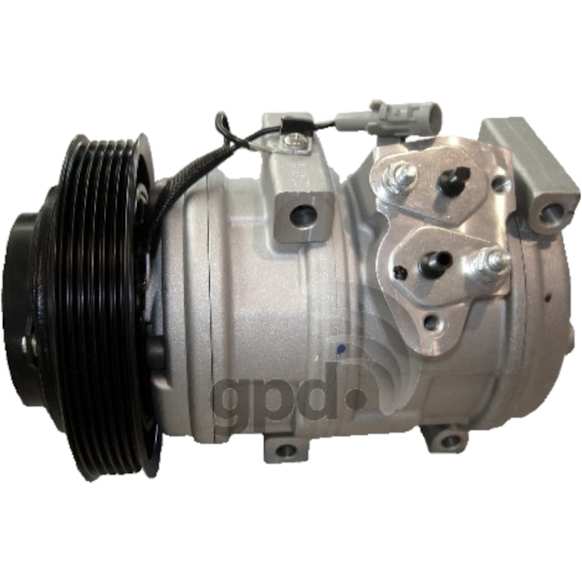 2008 Toyota Corolla - A/C Compressor, 6 Groove; Nipp; 10S17L, With Clutch, 6-Groove Pulley, 4 Cyl 1.8L, 65 Series