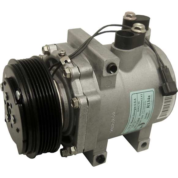 2008 Ford Explorer Sport Trac - A/C Compressor, 6 Groove; Fs18; Without Rear A.C., With Clutch, 6-Groove Pulley, 4.6L, 65 Series
