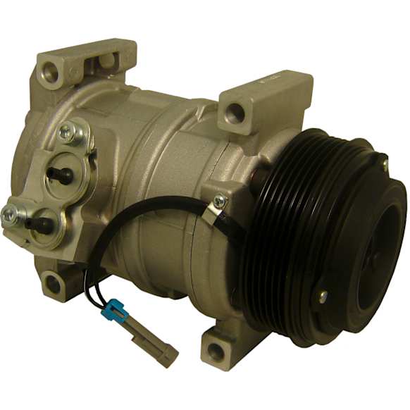 6512383 GPD A/C Compressor, With Clutch, 6-Groove Pulley, 6 Cyl., 4.3L Engine