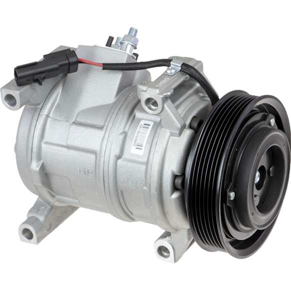6512412 A/C Compressor, With Clutch, 6-Groove Pulley, 3.8L, 6Cyl, 65 Series
