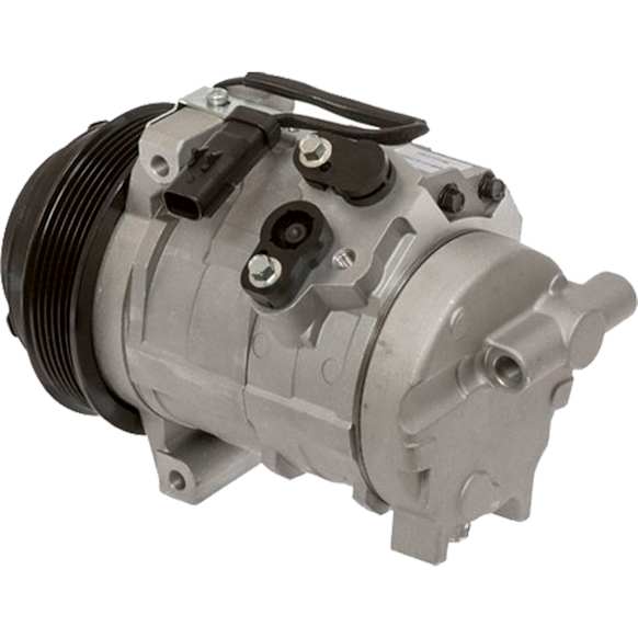 6512424 A/C Compressor, With Clutch, 6-Groove Pulley, 4.0L, 6Cyl, 65 Series
