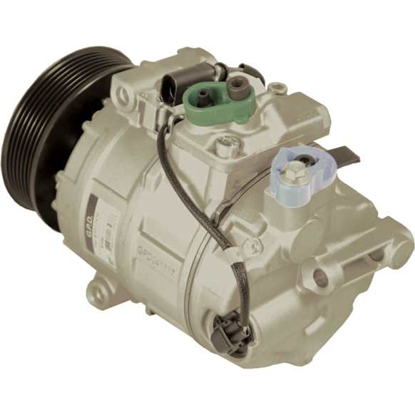 2016 Porsche Cayenne - A/C Compressor, GAS, Direct Drive Compressor; 7 Groove; 7Seu17C, With Clutch, 7-Groove Pulley, 6 Cyl 3.6L, 65 Series