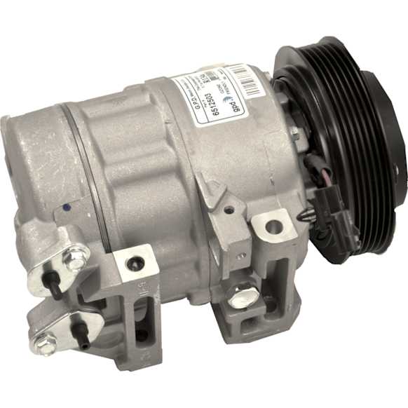6512503 A/C Compressor, With Clutch, 6-Groove Pulley, 2.5L, 4Cyl, 65 Series