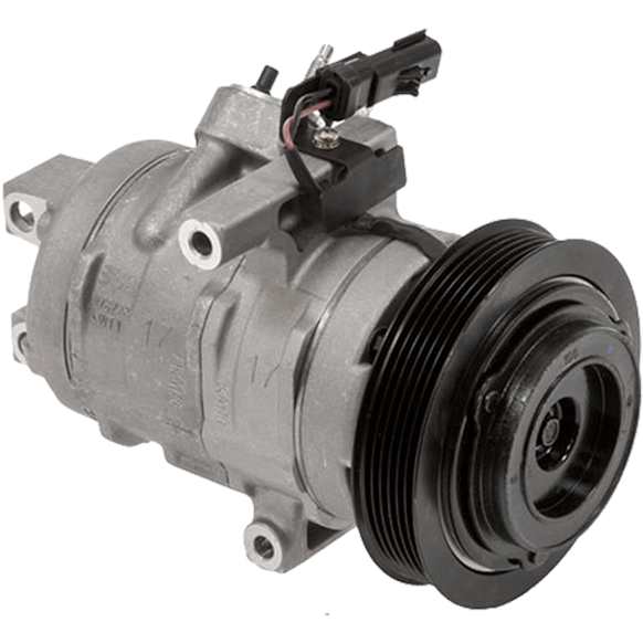 2009 Chrysler 300 - A/C Compressor, 6 Groove; 10S17C, With Clutch, 6-Groove Pulley, 2.7L, 65 Series