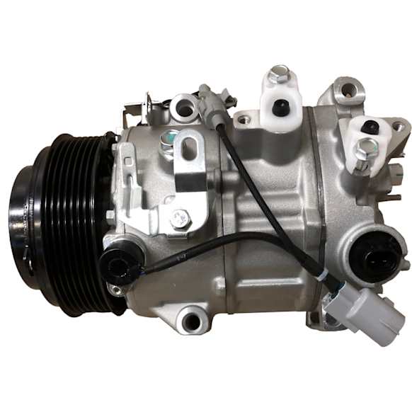 6513306 A/C Compressor, With Clutch, 7-Groove Pulley