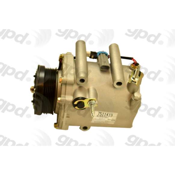 7511419 A/C Compressor, With Clutch, 6-Groove Pulley, 3.4L, 6Cyl, GPD OE Replacement