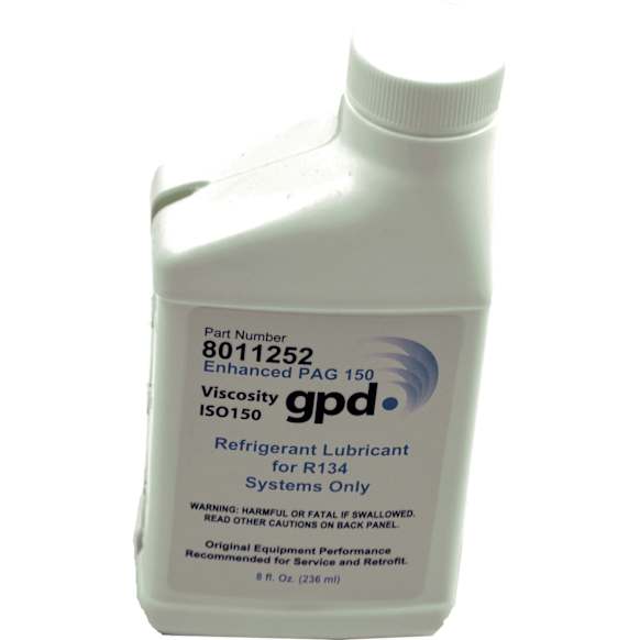 2004 Pontiac GTO - Refrigerant Oil, Use With Oem Or in.75in. Series Compressor; 8Oz Bottle; Pag 150 Oil; Application Requires 9.0 Oz, GPD OE Replacement