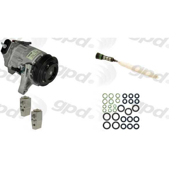 9611259 A/C Compressor Kit, Includes (1) A/C Compressor, (1) A/C Accumulator, (1) A/C Orifice Tube, (1) A/C O-Ring and Gasket Seal Kit