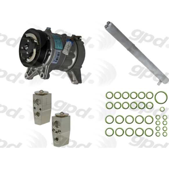 9611326 A/C Compressor, With Clutch, 6-Groove Pulley, 3.0L, 6Cyl